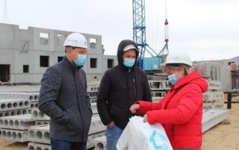 Строители Заполярья получили сегодня маски от СРО «Союз профессиональных строителей»